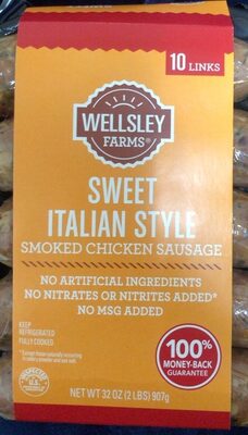 Sweet Italian Style Smoked Chicken Sausage, Sweet Italian Style