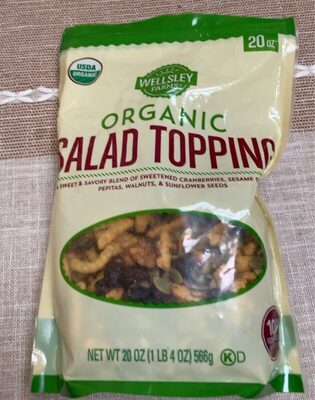 Salad Topping Organic A Sweet & Savory Blend Of Sweetened Cranberries, Sesame Sticks, Pepitas, Walnuts, & Sunflower Seeds, Salad Topping