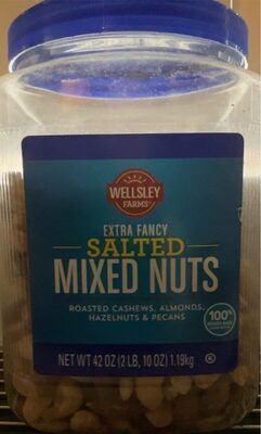 Salted Mixed Nuts Extra Fancy Roasted Cashews, Almonds, Hazelnuts & Pecans, Salted Mixed Nuts