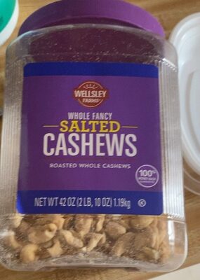 Salted Whole Fancy Roasted Cashews, Salted