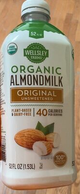 Original Unsweetened Organic Almondmilk, Original Unsweetened
