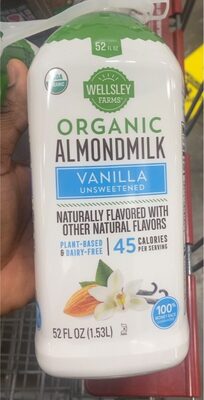 Unsweetened Vanilla Organic Almondmilk, Unsweetened Vanilla