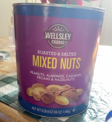 Roasted & Salted Peanuts, Almonds, Cashews, Pecans & Hazelnuts Mixed Nuts, Roasted & Salted