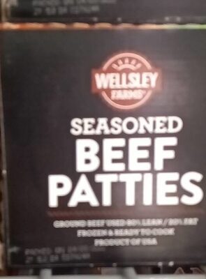 Seasoned Beef Patties, Seasoned