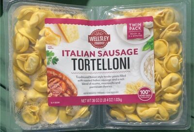 Italian Sausage Tortelloni Filled With Roasted Italian Sausage And A Blend Of Ricotta, Mozzarella And Parmesan Cheeses, Italian Sausage