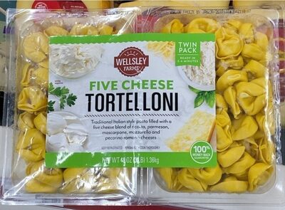 Five Cheese Traditional Italian Style Pasta Filled With A Five Cheese Blend Of Ricotta, Parmesan, Mascarpone, Mozzarella And Pecorino Romano Cheeses Tortelloni, Five Cheese