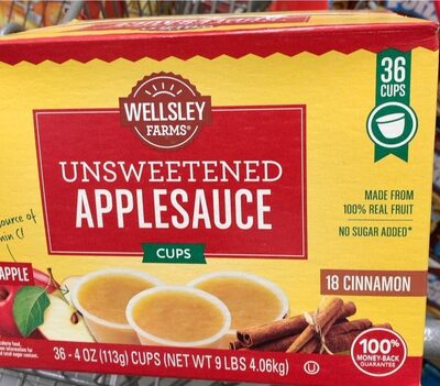 Unsweetened Applesauce Cups, Unsweetened
