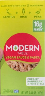 Creamy Parmesan & Herb Style Vegan Sauce & Pasta, Creamy Parmesan & Herb Style