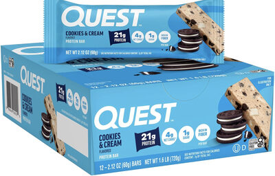 Cookies & Cream Protein Bars, Cookies & Cream
