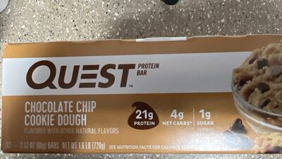 Chocolate Chip Cookie Dough Protein Bars, Chocolate Chip Cookie Dough
