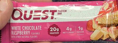 White Chocolate Raspberry Protein Bar, White Chocolate Raspberry