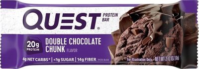 Double Chocolate Chunk Protein Bar, Double Chocolate Chunk