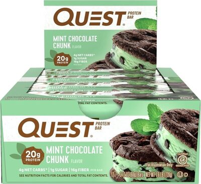 Mint Chocolate Chunk Protein Bars, Mint Chocolate Chunk