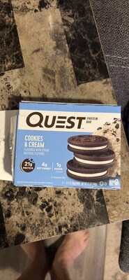 Cookies & Cream Protein Bars, Cookies & Cream