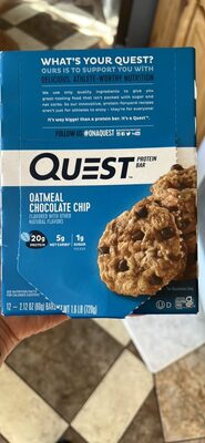Oatmeal Chocolate Chip Protein Bars, Oatmeal Chocolate Chip