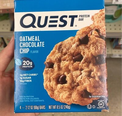Oatmeal Chocolate Chip Protein Bars, Oatmeal Chocolate Chip