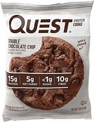 Double Chocolate Chip Soft & Chewy Protein Cookies, Double Chocolate Chip
