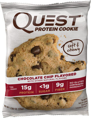 Chocolate Chip Soft & Chewy Protein Cookies, Chocolate Chip
