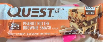 Peanut Butter Brownie Smash Protein Bar, Peanut Butter Brownie Smash