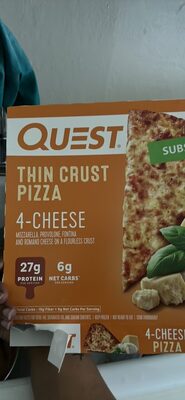 4-Cheese Mozzarella, Provolone, Fontina And Romano Cheese On A Flourless Thin Crust Pizza, 4-Cheese