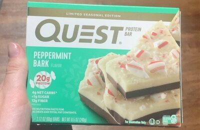 Peppermint Bark Protein Bars, Peppermint Bark