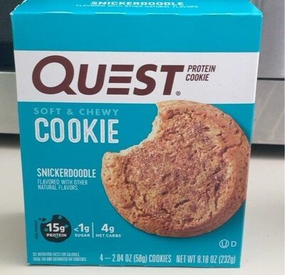 Snickerdoodle Soft & Chewy Protein Cookies, Snickerdoodle