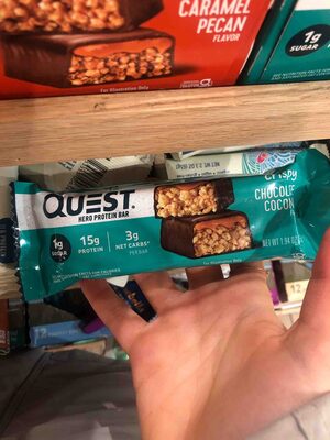 Crispy Chocolate Coconut Hero Protein Bar, Crispy Chocolate Coconut