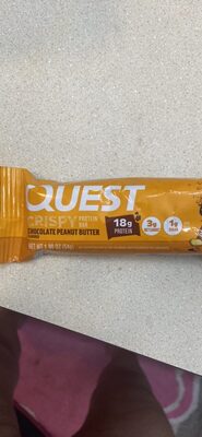 Crispy Chocolate Peanut Butter Flavor Protein Bar, Chocolate; Peanut Butter