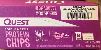 Spicy Sweet Chili Tortilla Style Protein Chips, Spicy Sweet Chili