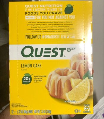 Lemon Cake Protein Bars, Lemon Cake