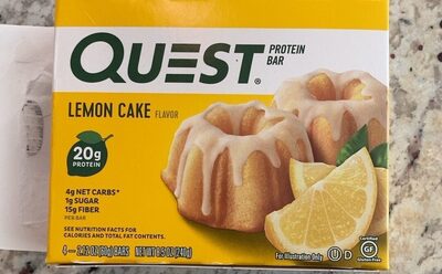 Lemon Cake Protein Bars, Lemon Cake