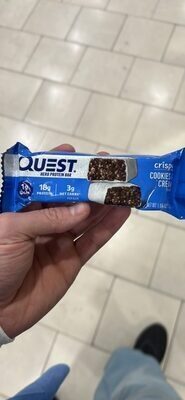 Crispy Cookies & Cream Flavor Protein Bar, Cookies; Cream