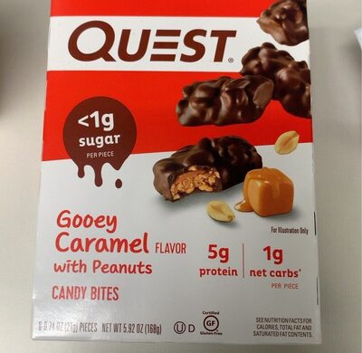 Gooey Caramel With Peanuts Candy Bites, Gooey Caramel With Peanuts