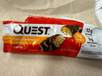 Gooey Caramel With Peanuts Candy Bar, Gooey Caramel With Peanuts