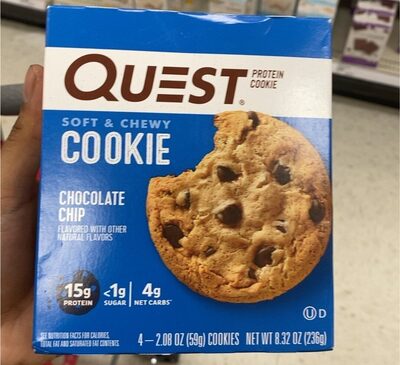 Chocolate Chip Soft & Chewy Protein Cookies, Chocolate Chip