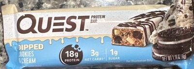 Dipped Cookies & Cream Protein Bars, Dipped Cookies & Cream