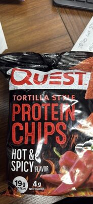 Hot & Spicy Flavor Tortilla Style Protein Chips