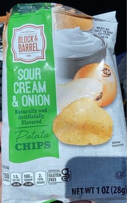 Sour Cream & Onion Flavored Potato Chips, Sour Cream & Onion