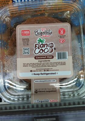 El Exquisito Sabor Coconut Flan, 30 Oz