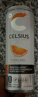Sparkling Orange Energy Drink, Orange