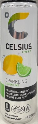 Sparkling Lemon Lime Energy Drink, Lemon; Lime