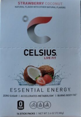 Strawberry Coconut Essential Energy Drink, Strawberry Coconut