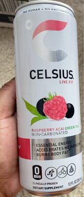 Non-Carbonated Raspberry Aai + Green Tea Energy Drink
