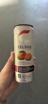 Sparkling Mango Passionfruit Energy Drink, Mango; Passion Fruit