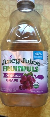 Grape Flavored Organic Juice Beverage Blend From Concentrate, Grape