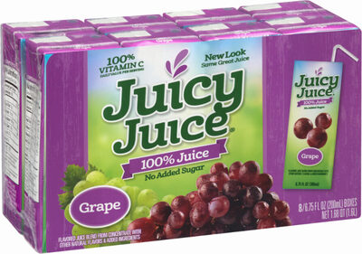 100% Grape Flavored Juice Blend From Concentrate, Grape