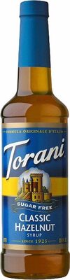 Sugar Free Classic Hazelnut Syrup, Classic Hazelnut