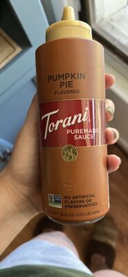 Pumpkin Pie Flavored Puremade Sauce, Pumpkin Pie
