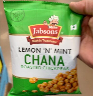 Lemon 'N' Mint Chana Roasted Chickpeas, Lemon; Mint