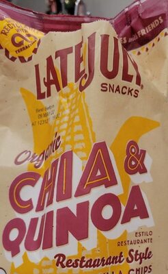 LATE JULY Snacks Restaurant Style Chia & Quinoa Tortilla Chips, 11 oz. Bag